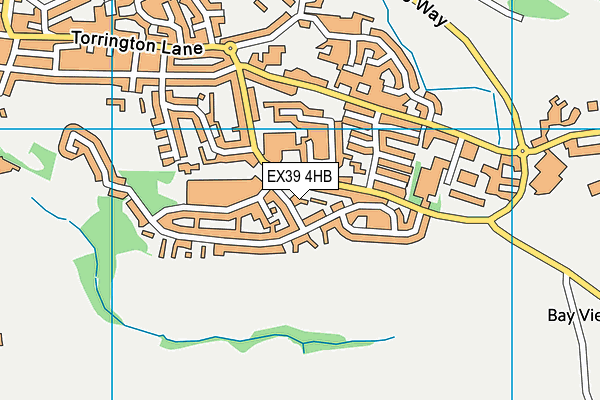 EX39 4HB map - OS VectorMap District (Ordnance Survey)