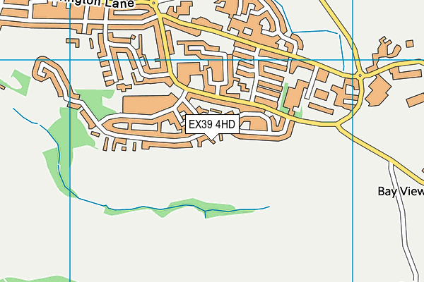 EX39 4HD map - OS VectorMap District (Ordnance Survey)