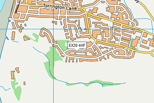 EX39 4HF map - OS VectorMap District (Ordnance Survey)