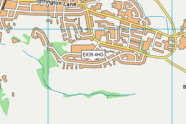 EX39 4HG map - OS VectorMap District (Ordnance Survey)