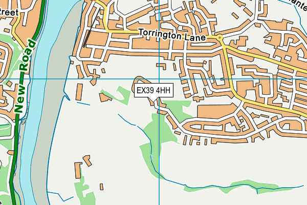 EX39 4HH map - OS VectorMap District (Ordnance Survey)