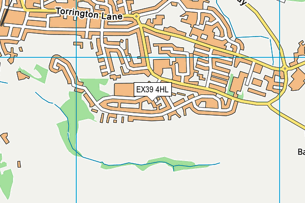 EX39 4HL map - OS VectorMap District (Ordnance Survey)