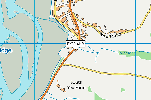 EX39 4HR map - OS VectorMap District (Ordnance Survey)