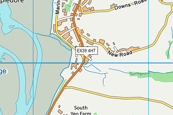EX39 4HT map - OS VectorMap District (Ordnance Survey)