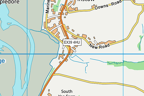 EX39 4HU map - OS VectorMap District (Ordnance Survey)