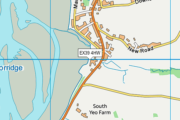 EX39 4HW map - OS VectorMap District (Ordnance Survey)