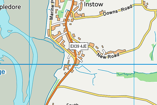 EX39 4JE map - OS VectorMap District (Ordnance Survey)