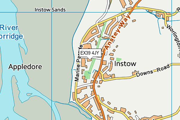 EX39 4JY map - OS VectorMap District (Ordnance Survey)