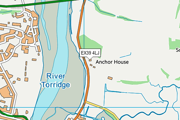 EX39 4LJ map - OS VectorMap District (Ordnance Survey)