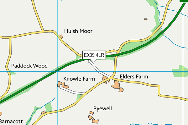 EX39 4LR map - OS VectorMap District (Ordnance Survey)