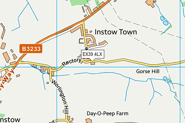 EX39 4LX map - OS VectorMap District (Ordnance Survey)