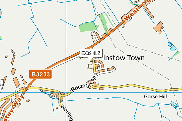 EX39 4LZ map - OS VectorMap District (Ordnance Survey)