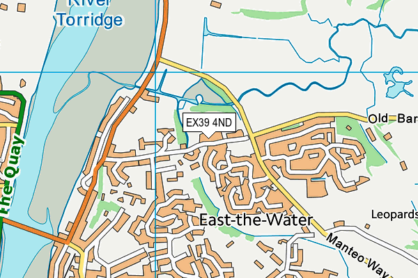 EX39 4ND map - OS VectorMap District (Ordnance Survey)