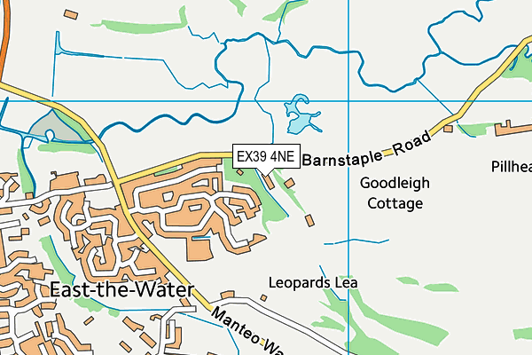 EX39 4NE map - OS VectorMap District (Ordnance Survey)