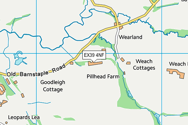 EX39 4NF map - OS VectorMap District (Ordnance Survey)