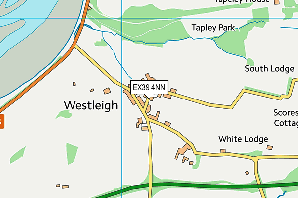 Westleigh Cricket Club map (EX39 4NN) - OS VectorMap District (Ordnance Survey)