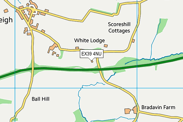 EX39 4NU map - OS VectorMap District (Ordnance Survey)