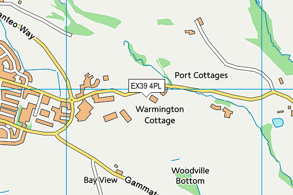 EX39 4PL map - OS VectorMap District (Ordnance Survey)