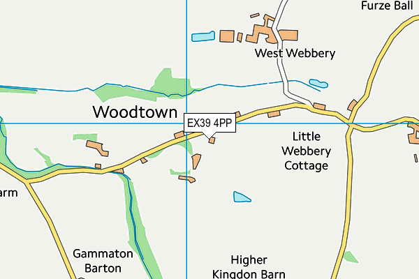 EX39 4PP map - OS VectorMap District (Ordnance Survey)