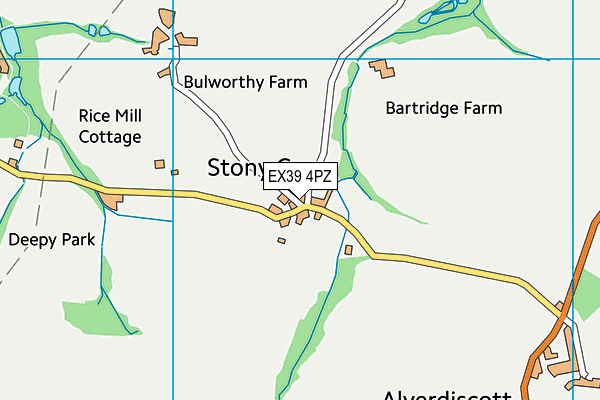 EX39 4PZ map - OS VectorMap District (Ordnance Survey)