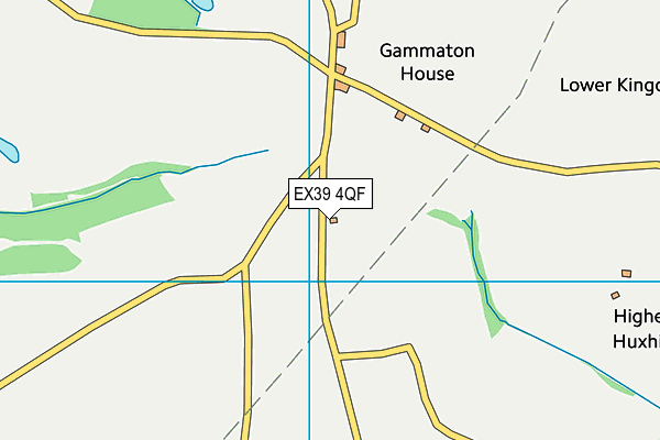 EX39 4QF map - OS VectorMap District (Ordnance Survey)