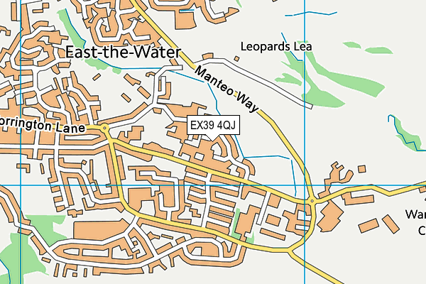 EX39 4QJ map - OS VectorMap District (Ordnance Survey)