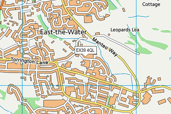EX39 4QL map - OS VectorMap District (Ordnance Survey)