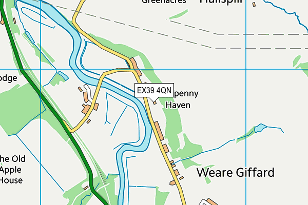 EX39 4QN map - OS VectorMap District (Ordnance Survey)