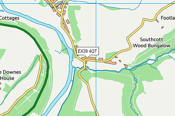 EX39 4QT map - OS VectorMap District (Ordnance Survey)