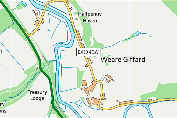 EX39 4QW map - OS VectorMap District (Ordnance Survey)