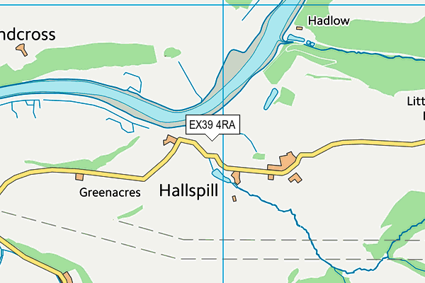 EX39 4RA map - OS VectorMap District (Ordnance Survey)