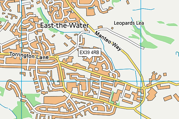 EX39 4RB map - OS VectorMap District (Ordnance Survey)