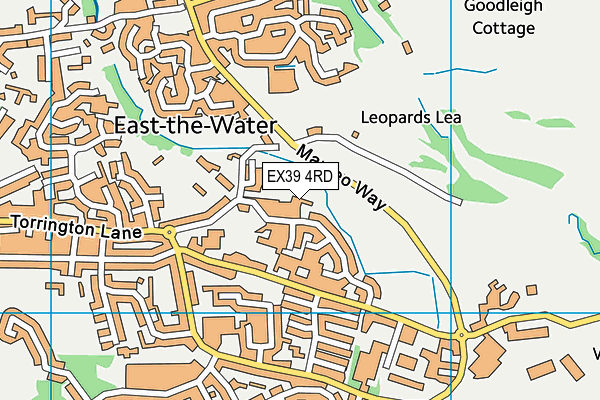 EX39 4RD map - OS VectorMap District (Ordnance Survey)