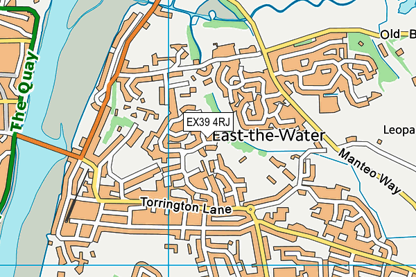 EX39 4RJ map - OS VectorMap District (Ordnance Survey)