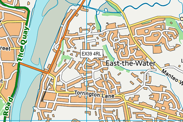 EX39 4RL map - OS VectorMap District (Ordnance Survey)