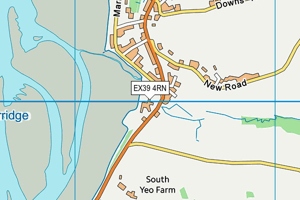 EX39 4RN map - OS VectorMap District (Ordnance Survey)
