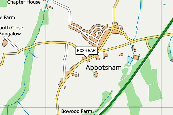 EX39 5AR map - OS VectorMap District (Ordnance Survey)