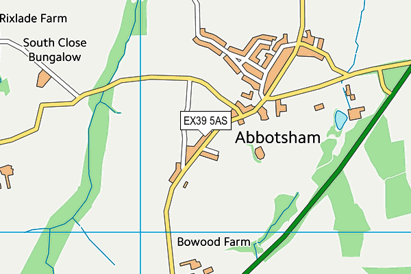 EX39 5AS map - OS VectorMap District (Ordnance Survey)