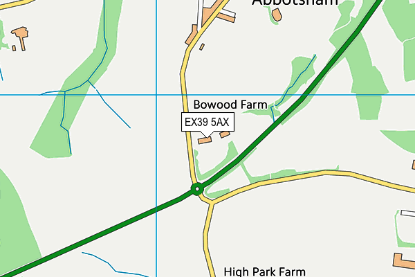 EX39 5AX map - OS VectorMap District (Ordnance Survey)