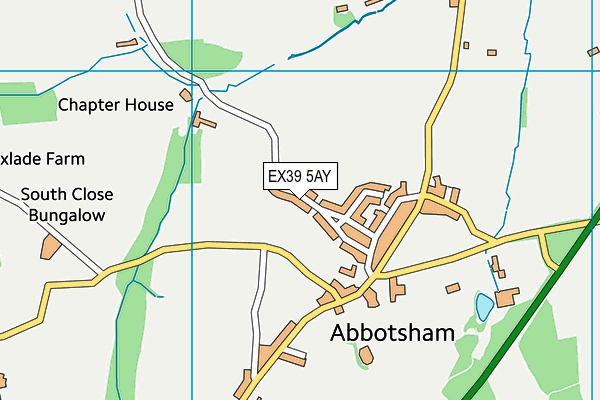 EX39 5AY map - OS VectorMap District (Ordnance Survey)