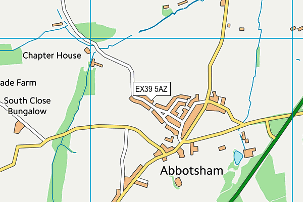 EX39 5AZ map - OS VectorMap District (Ordnance Survey)