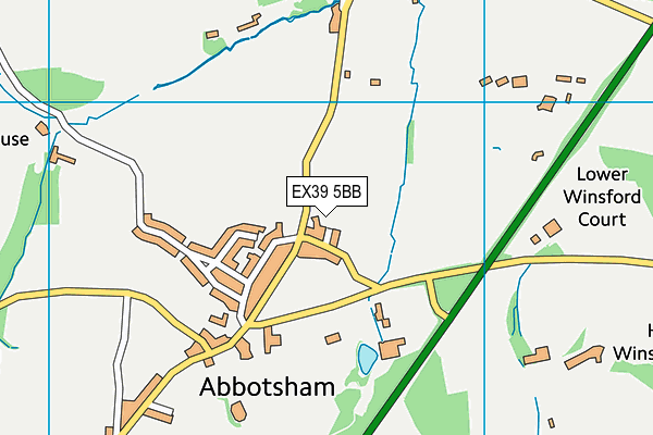 EX39 5BB map - OS VectorMap District (Ordnance Survey)