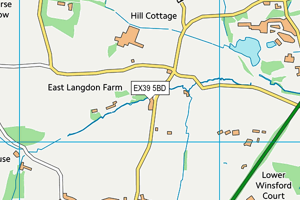 EX39 5BD map - OS VectorMap District (Ordnance Survey)