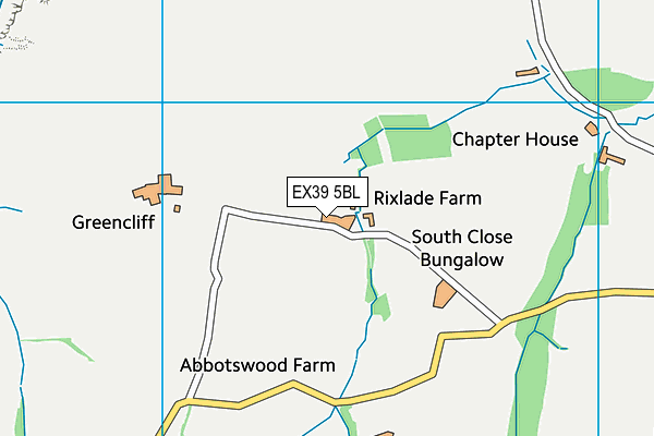 EX39 5BL map - OS VectorMap District (Ordnance Survey)