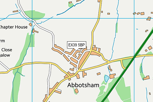 EX39 5BP map - OS VectorMap District (Ordnance Survey)