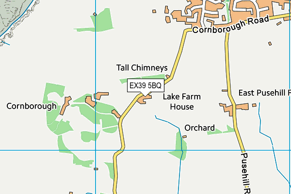 EX39 5BQ map - OS VectorMap District (Ordnance Survey)