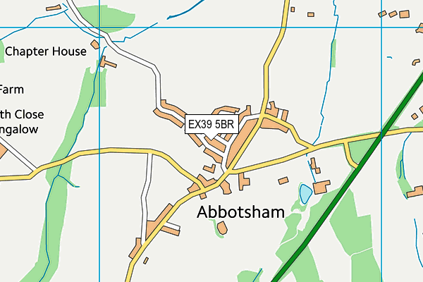 EX39 5BR map - OS VectorMap District (Ordnance Survey)