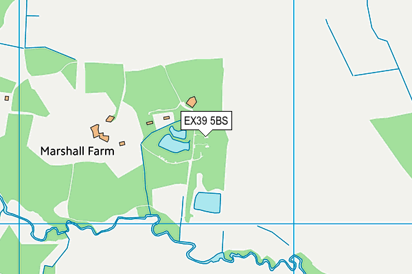 EX39 5BS map - OS VectorMap District (Ordnance Survey)