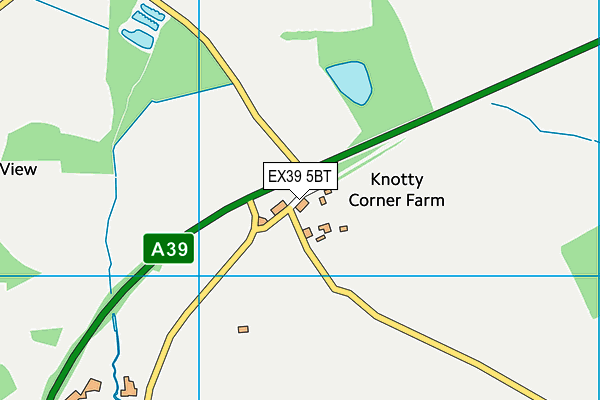 EX39 5BT map - OS VectorMap District (Ordnance Survey)