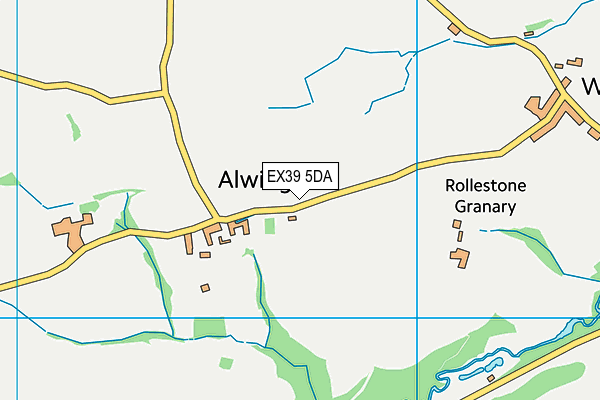 EX39 5DA map - OS VectorMap District (Ordnance Survey)